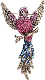 Retro Hummingbird Sparkly Full Rhinestones Brooches Pins Delicate Vintage Birds Cartoon Animal Brooch for Women Men Ladies Girls for Party Dance Banquet Dainty Lapel Pins Silk Scarf Clips Collar Dress Suit Shirt Ceremony Brooches Clothes Accessories Jewelry Mother's Day Valentine's Day Decor Christmas Birthday Gifts