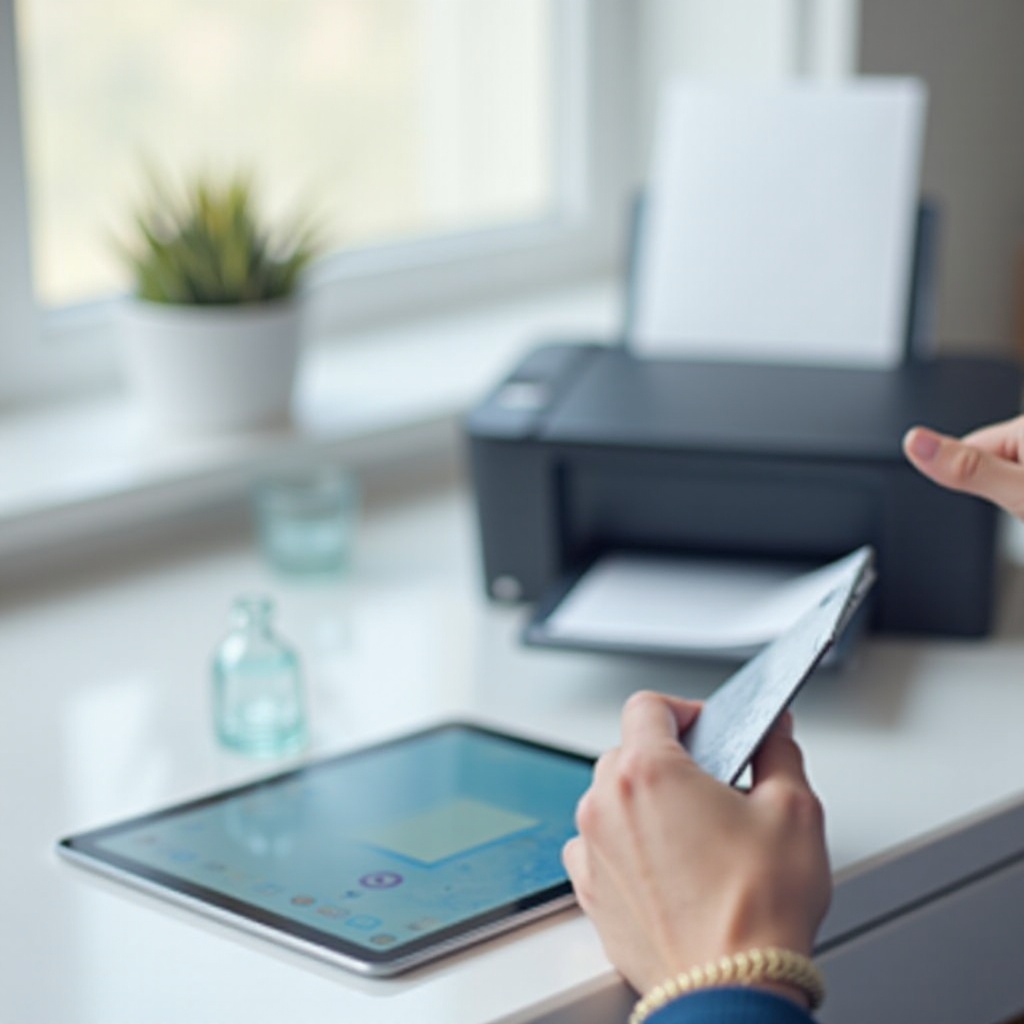 comment brancher une imprimante sur une tablette