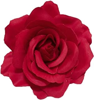 Dainty Big Rose Flower Brooches Pins Classic Brooch for Wedding Party Dance Banquet for Women Elegant Lapel Pins Ornament Bride Clothes Accessories Jewelry Valentine's Day Gifts 100mm