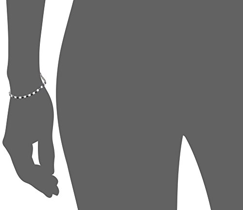 Amazon Collection Sterling Silver Alternating Stone Prong Set AAA Cubic Zirconia Tennis Bracelet