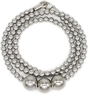 Men's Spiritual Strength Stainless Steel Buddha Bead Necklace with Heavy Chain - Waterproof and Rustproof Design