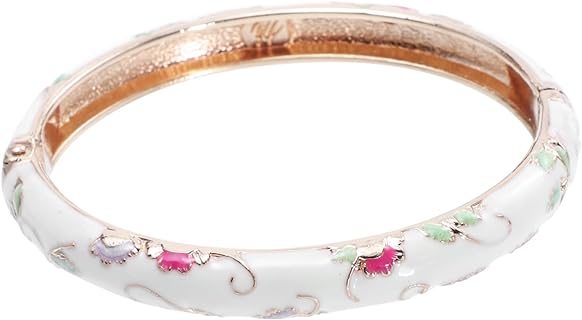 VOSAREA 2pcs Floral Bracelet Cousin Bracelets for Women Chain Bracelet for Women Wristband Jewelry Handmade Gifts Memorial Gifts Vintage Gifts Creative Wristband Gift Bracelet Women Bangle