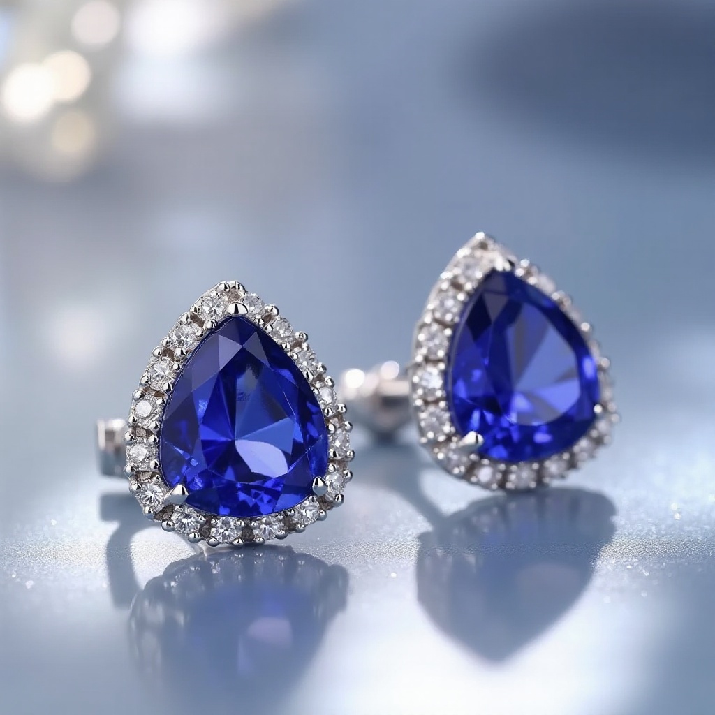 boucles d'oreilles tanzanite tiffany
