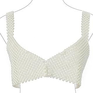 Pearl Shawl Body Chain Pearl Shoulder Body Jewelry Sexy Tassel Body Chain Summer Beach Body Accessories Nave Party Body Chains