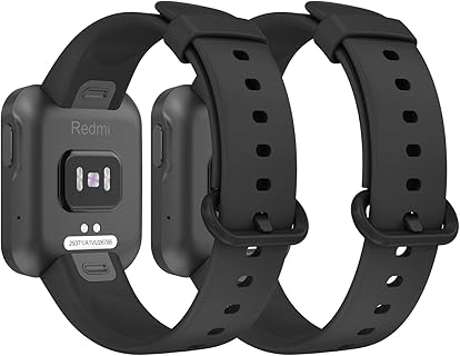 Amzpas Bracelet Sport en Silicone Souple et Coloré pour Xiaomi Mi Watch, Ajustable 140-198mm, Résistant aux Taches et Respirant, Pour Tous