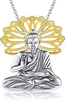 YAFEINI Sterling Silver Santa Muerte/St Peregrine/Hecate/Goddess/Virgin Mary/St Christopher/St Michael/St Jude Necklace Religious Jewelry Gifts for Women Men Unisex