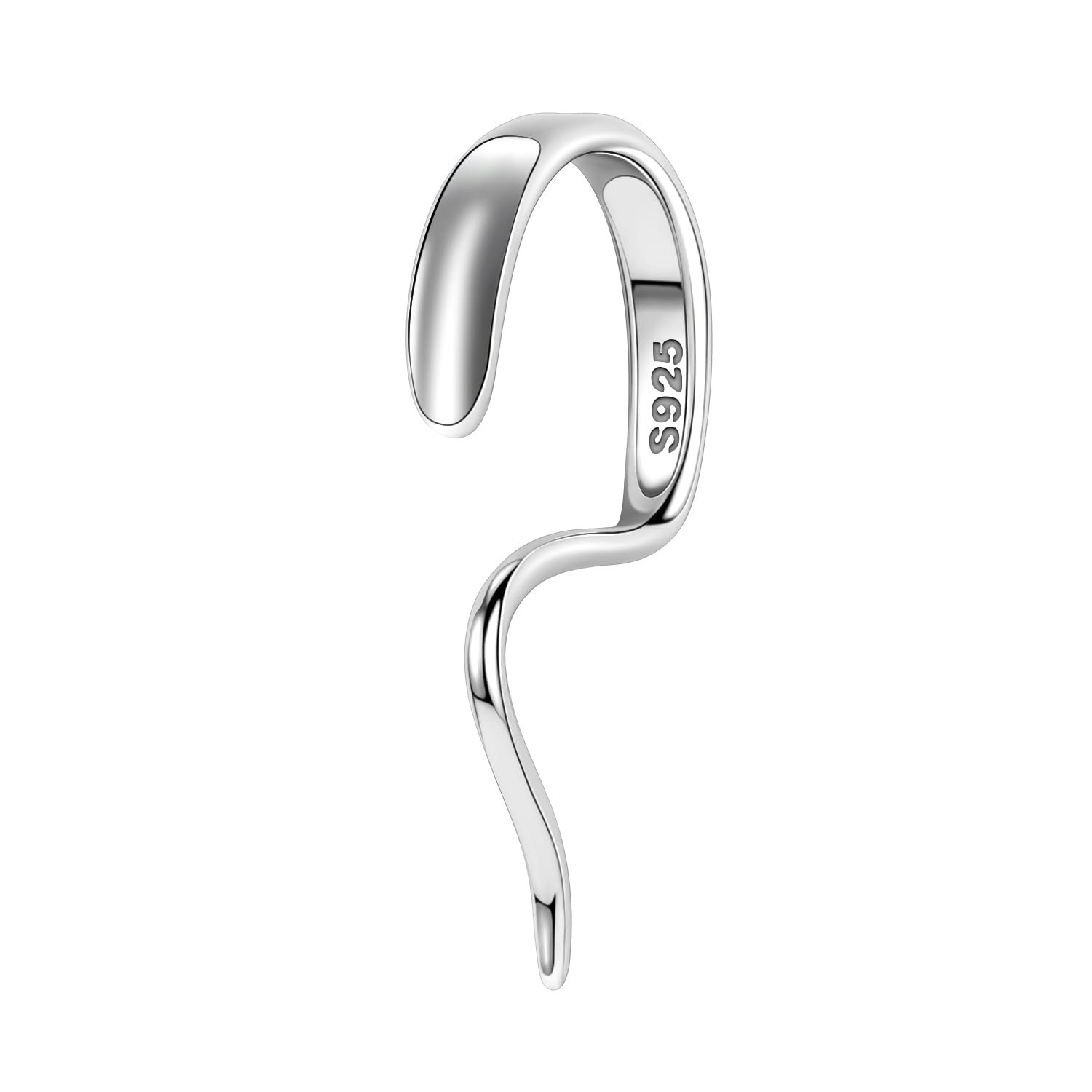 BodyAce 925 Sterling Silver Labret Talon Lip Rings, 16G Silver Lower Lip Studs for Women Men, Halloween Unique Design Lip Piercing New Jewelry