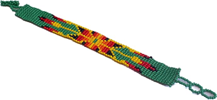 Handmade Mayan Bracelet from Guatemala - Woven Green