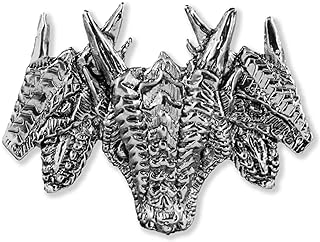 Handcrafted Fantasy Dragon Brooch and Lapel Pins - Face, Flying, Climbing, Walking, Three Headed, Claws, Eggs, Eyes - Pewter, Copper, Gold - Made in USA