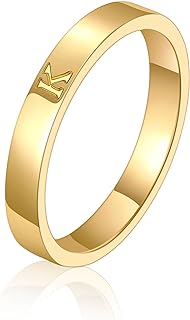 Custom Brass Honsny Initial Toe Rings, 14K Gold Plated, No Gemstone, for Women and Teen Girls, Alphabet Letter Design