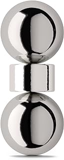 M&P Fake Belly Button Piercing - Magnetic Navel Ring - Without Piercing - Non Pierced - Clip on - Surgical Steel (Gravity)