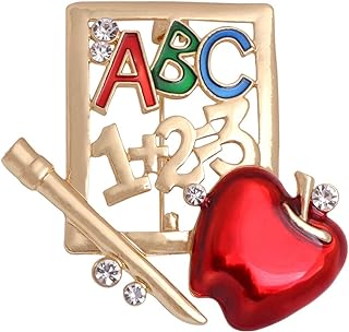 Enamel Fruit Brooch Pin Cute Red Strawberry Cherry Apple Brooch Elegant Fruit Food Lapel Pin Badge Backpack Hat Clothes Bag Decoration Accessories for Women Girls