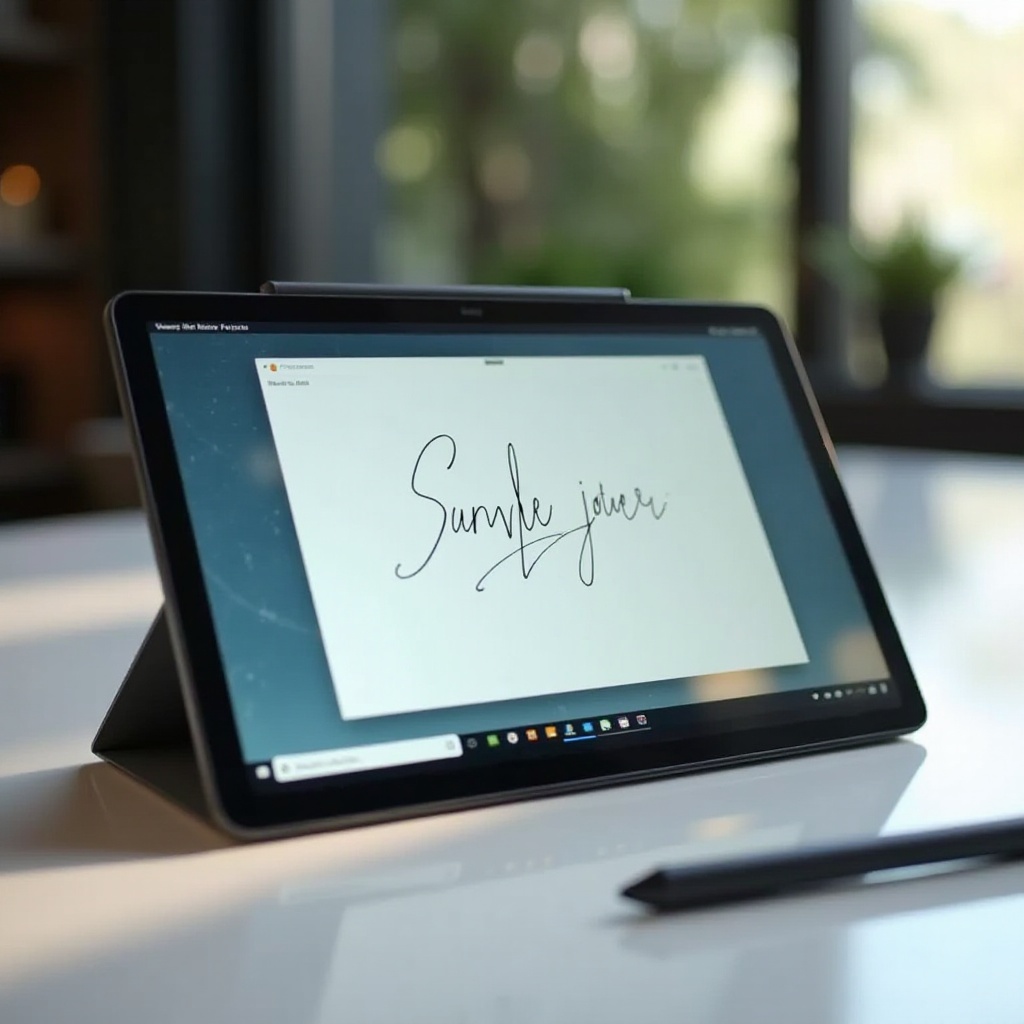 tablet para escribir apuntes a mano