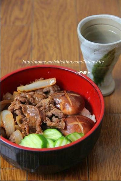 牛肉饭的正宗做法