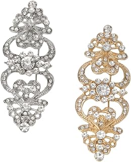 Retro Decorative Art Style Scarf Palace Style brooch Women's Silver Plated Brass