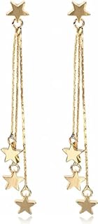 Star Earrings Dangle For Women Sparkle Sequin