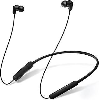 TONEMAC N18 Bluetooth In-Ear Kopfhörer mit Nackenbügel, 10mm Hi-Fi-Treibers, ENC Mikrofon, IPX6 Wasserdicht und 20h Spielzeit. Perfekt für Sport und Fitness