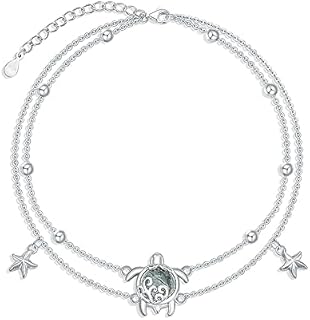 MONGAS Cat/Evil Eye/Butterfly/Turtle/Star/Sea Turtle/Mermaid Tail Bracelet Sterling Silver Bracelet Jewelry Gifts for Women Girls