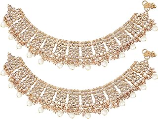 Aheli Bajubandh Ethnic Indian Alloy Armlet with Lobster Claw Clasp and Box Chain, Perfect Wedding Wear Temple Jewelry from India