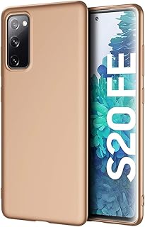 X-level Funda para Samsung Galaxy S20 FE con Silicona Suave y Fina en Oro, Antihuellas y Compatible con Carga Inalámbrica. Ideal para Usuarios de Samsung Galaxy S20 FE 5G