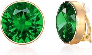 Emerald Green Earrings Green Button Earrings Gold and Emerald Earrings Green Jewelry for Trendy Jewelry Gifts for Women