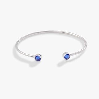 Alex and Ani AA732422SASS,Flex Cuff, Sapphire,Shiny Silver,Blue, Bracelets