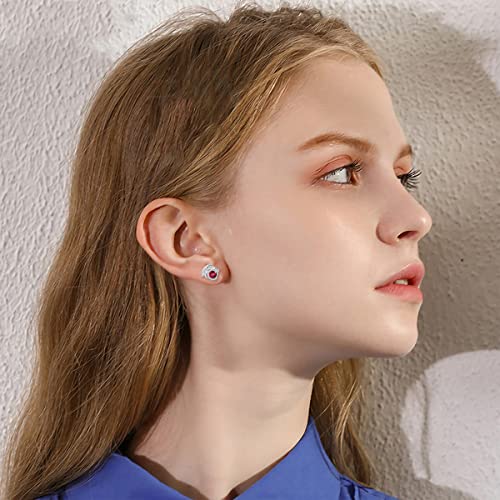 Dragon Earrings Sterling Silver Stud Hypoallergenic Birthstone Crystal Dragon Earrings for Women Girl
