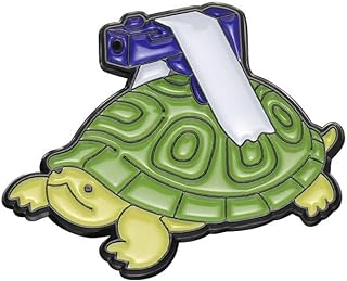 Enamel Alloy Turtle Brooch with No-Clasp, Funny Cartoon Design for Fashion-Forward Individuals, Perfect Gift for Loved Ones