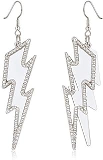 Lightning Bolt Earrings 18k Gold Flash Dangle Drop Earrings Dainty Minimalist thunderbolt Hook Earrings Hypoallergenic Fashion Jewelry Gift For Woman