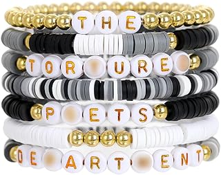 Flexible, High-Quality Plastic Friendship Charm Bracelets with Album-Inspired Design for Women and Girls, Perfect for Music Lovers