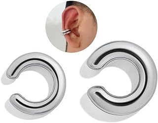 Ear Cuffs for Women Girls,Cubic Zirconia Sparkling Round Huggie Ear Cuff,Non Pierced Ear Clips Cartilage Earring