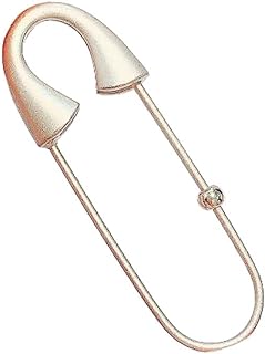 Versatile Alloy Safety Pin Brooch for Women, Trendy Cardigan Sweater Clip with Pin Clasp, Perfect for Dress, Shirt, Scarf - No Gemstone, Elegant Minimalist Design