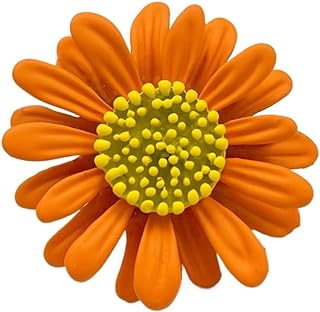 Pin-Clasp Vibrant Daisy Flower Enamel Brooch for Women and Girls - Charming Accessory for Dress Scarf or Bag, Perfect Holiday Jewelry Gift