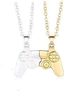 COLORFUL BLING Magnetic Game Controller Necklace,Matching Couple Necklace,Best Friends Friendship BFF Choker Necklace
