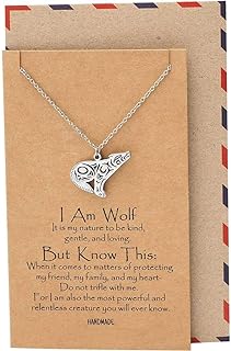 Lobster Clasp Stainless Steel Cable Chain Loving Wolf Pendant Necklace for Women, Adjustable Length, Ideal Gift for Birthdays and Anniversaries