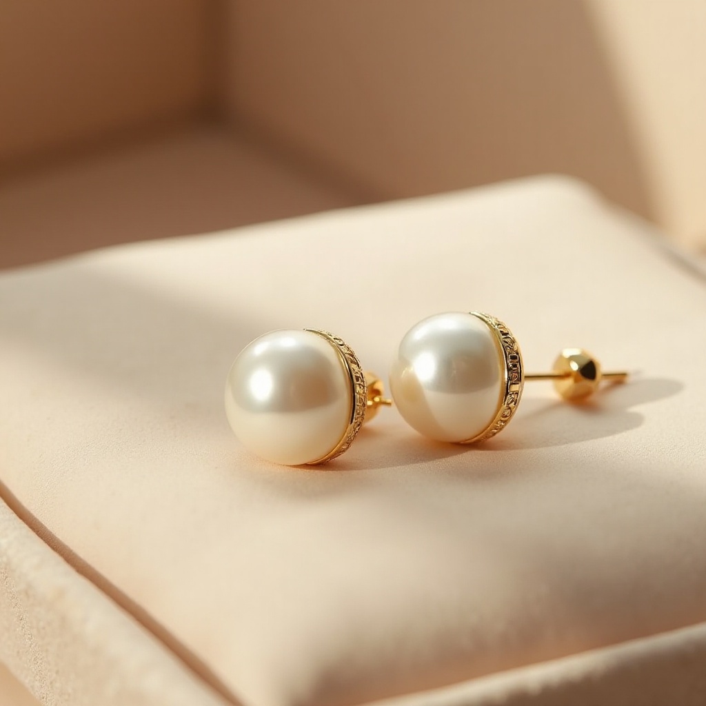 Pendientes de Oro y Perla: Estilo Atemporal Elegante
