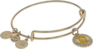 Alex and Ani Harry Potter, Hufflepuff House Engravable Pendant Bracelet