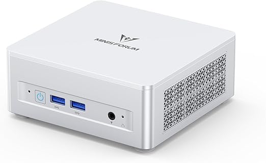 MINIS FORUM UM870 Slim Mini-PC für Gamer und Multitasker, 8-Kern Ryzen 7 8745H mit 4,9 GHz,  klein, HDMI 2.1, USB 4 und WiFi 6E, ideal für anspruchsvolle Anwendungen und Unterhaltung