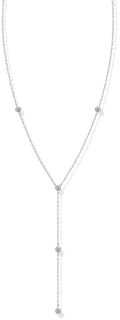 Sophisticated PAVOI Woman's Lariat Station Necklace in 14K Gold Plating with Cable Chain & Bty Cubic Zirconia Simulated Diamonds