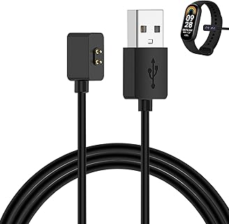 Quvxzy Chargeur Magnétique Rapide de Montres Connectées pour Xiaomi avec Protection Court-circuit, 1M, Idéal pour un Usage Quotidien et les Montres Redmi