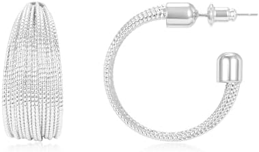 18K Gold Plated Hoop Earrings for Women and Girls Trendy, Hypoallergenic Chunky Gold Hoops as Jewelry Gifts