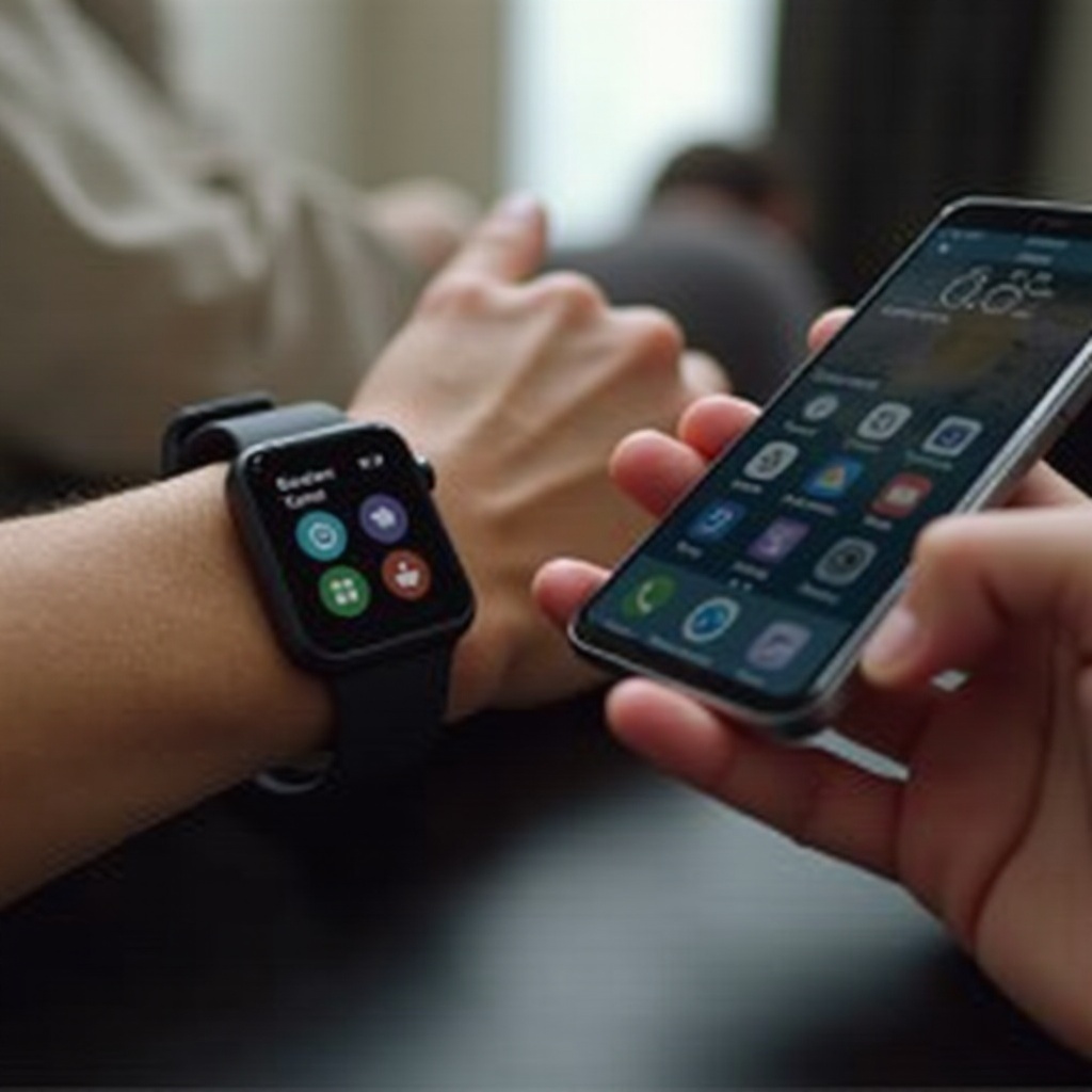 montre connectée au téléphone
