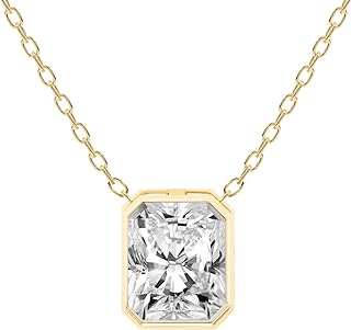 LAB Diamonds Globe Pendant Necklace with Link Chain and Lobster Clasp in Rose Gold, 0.75 Carat - 6 Carat FG-VS1-VS2 Quality, by FRIENDLY DIAMONDS