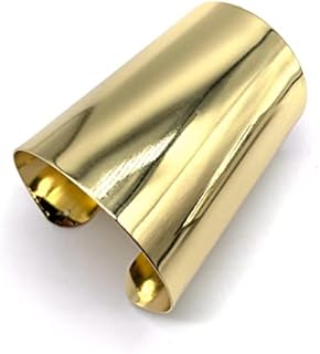 COLORFUL BLING Hammered Smooth Polished Open Wide Cuff Bangle Bracelet for Women Adjustable Wrist Cuff Wrap Punk Bracelet Tassel Wristband Jewelry