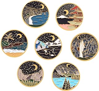 Liasun Cute Enamel Pin Set Lapel Pins Brooches Cartoon Brooch Badge Pins for Clothes Bags Backpack for Women