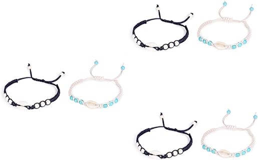 VALICLUD 4 Pcs Beach Bracelets for Women Womens Bracelets Bracelet for Women Ocean Bracelets Shell Bangle Conch