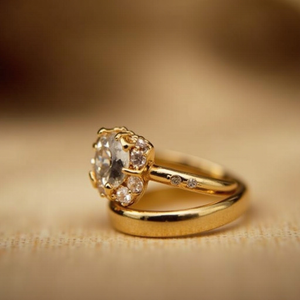 ehering gold mit stein