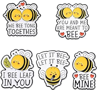 Charming Fat Bee Enamel Brooch Pins with Pin Clasp, Perfect Fashion Accessory for Women and Girls - Unique Cartoon Honeybee Design