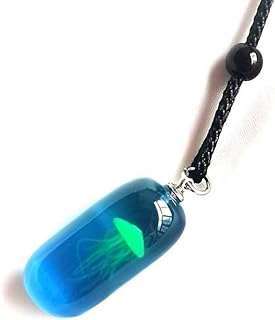 YP Glow in the Dark Necklaces Jellyfish Jewelry Resin Luminous Glowing Pendant