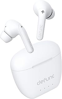 Defunc True Audio In-Ear True Wireless Kopfhörer für audiophile Qualität, geringere Latenz und Touch-Steuerung mit 30 Min. Schnellladekoffer. Ideal für unterwegs, IPX4 wasserdicht